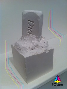 “I Went Camping For the First Time and Last Time”, Mark Benson. 2015. Cast plaster soap. 